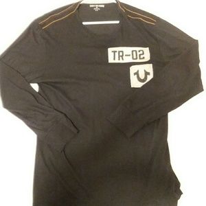 True Religion longsleeve thick t shirt men's XL